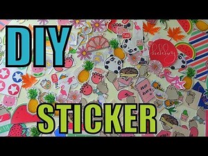 KENDİN YAP STİCKER FİKİRLERİ - 14 KOLAY FİKİR - (DIY Sticker Ideas)