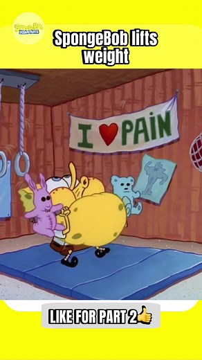 SpongeBob's Hilarious Weightlifting Moments