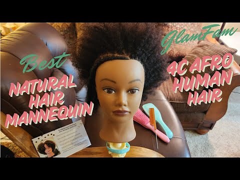 Human Hair Mannequin Head for Braiding & Styling | GlamFam Review