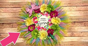 How To Make An Easy Dollar Tree Spring Wreath