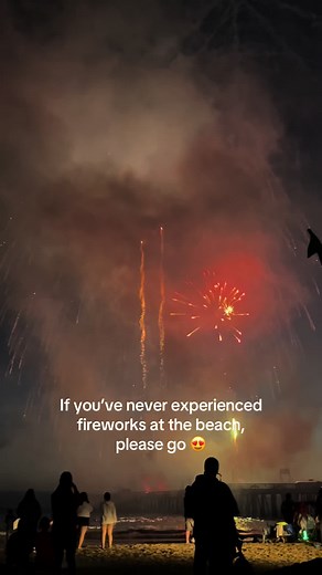 Experience Stunning Fireworks at the Beach