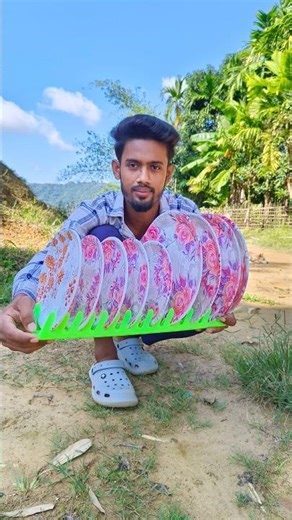 Rc plastic dinner plate set unboxing | Toy kitchen tools testing #shorts