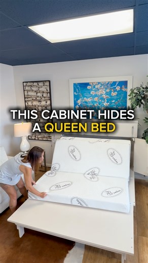 This Space-Saving Cabinet Transforms Into a Queen Bed