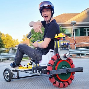 Equipping a go-kart with an omni wheel for endless drifting | Arduino Blog
