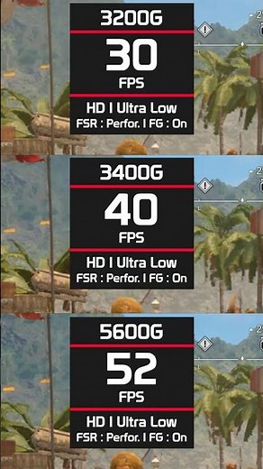 3200G vs 3400G vs 5600G in Black Flag Resynced #pcbuild #gaming #amd