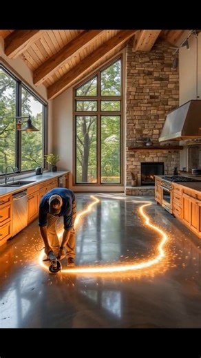 Creating An Epoxy Floor #shorts #fypシ