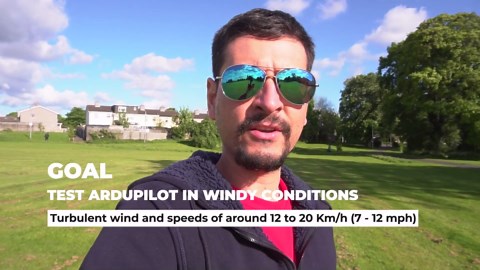 Short flight with Ardupilot and the wind