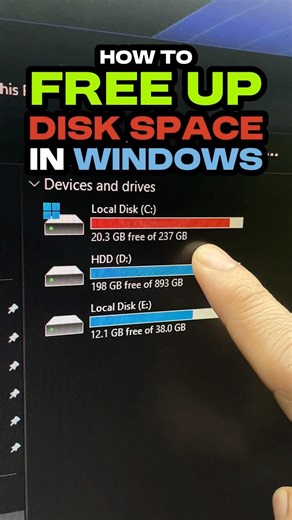 How to Free Up Space on Your Windows PC #techtips