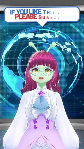 funny space alien Vtuber Raiko Star tells the local news 102