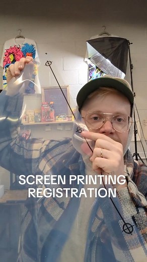 💥 Action Tees 💥 on Instagram: "Screen printing registration! You gotta understand the almighty registration marks if you're trying to do multi color screen prints. Check out the the basic process for that! #screenprinting #screenprinter #screenprintingprocess"