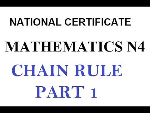 Mathematics N4 CHAIN RULE 1 - Differential Calculus ‪@mathszoneafricanmotives‬