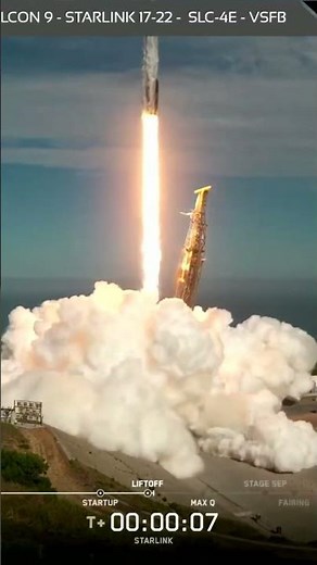 Lift-Off Falcon 9 - Starlink 17-22 - SLC-4E - Vandenberg Space Force Base, CA - April 19, 2026