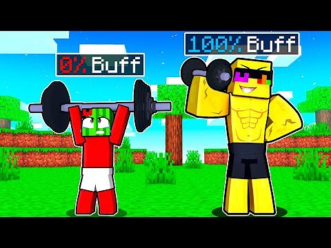 Sunny Got 100% SUPER BUFF in Minecraft!