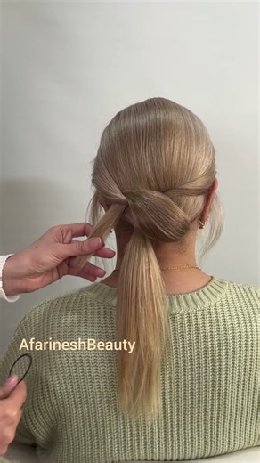 Simple but Powerful – No Accessory Hair Updo Trick
