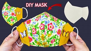 New Style Cute Mask Idea! Diy 3D Face Mask New Pattern Easy Sewing Tutorial | | P&K Handmade
