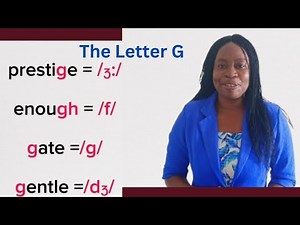 Consonant Letter 5 // The Letter G