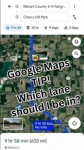 Know What Lane to be in with Google Maps!!! #shorts #rvlife
