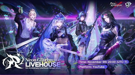 【国际服】线上Livehouse（含30分钟DJ预热）直播全流程，自带英文字幕（ Neon Glitchwave LiveHouse Watch Party）