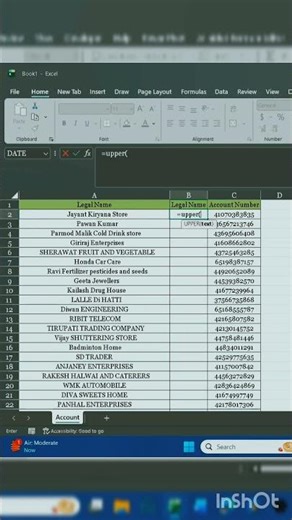 Proper Formula Excel Trick || #excel #exceltips #exceltricks