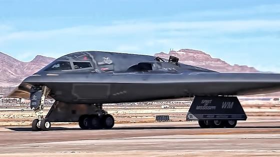 B-2 Bomber Flight Operations At Nellis AFB