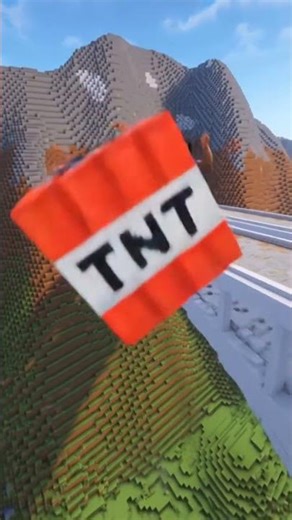giant tnt drop from bridge #minecraftsurvivalseriesepisode1 #minecraftanimation #minecraft #gaming