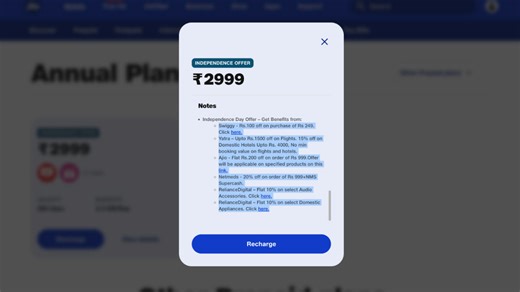 Jio Independence Offer at ₹2,999 is a tempting annual plan: Here are its benefits | Digit