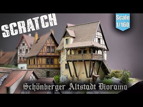 How to make my miniature houses | 1:160 Scale | Schönberger Altstadt Diorama