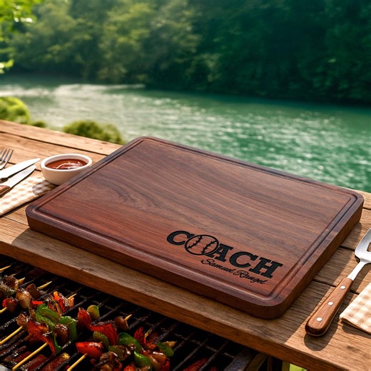 Customized Baseball Coach Gifts, Personalized Engraved Cutting Board, Custom Coach Gifts, Basketball Coach Gift, Coach Appreciation Present - Etsy