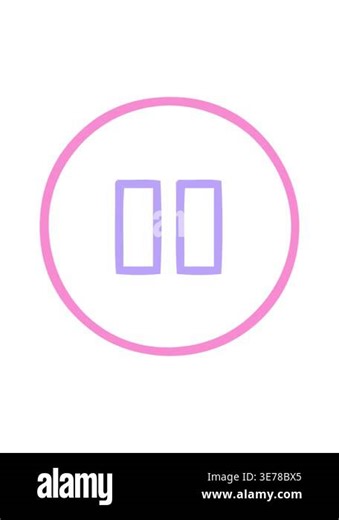 bob and pause animation of pause symbol Stock Video Footage - Alamy