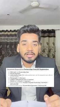 Documents Required For Partnership GST Registration #gst #gstregistration #partnership #business