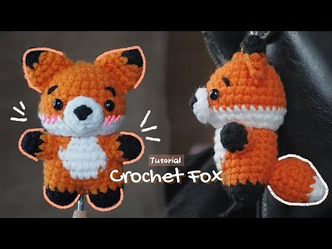 Crochet Fox keychain tutorial / Amigurumi