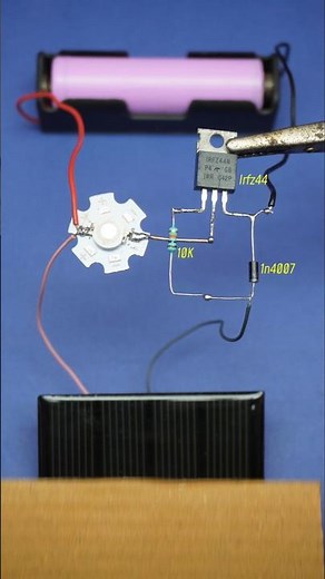 Automatic solar emergency light #experiment #scienceproject