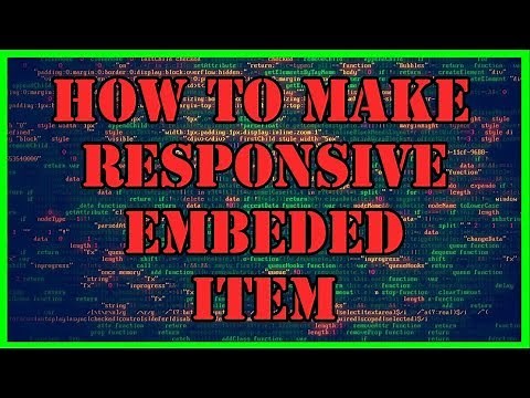 How to Make an Iframe or an Embeded Item or Video Responsive Using Bootstrap - Bootstrap Tutorial