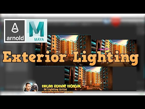 Maya Arnold Lighting For Beginner Complete Guide 09 Exterior Lighting