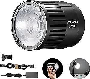 Godox LC30D Tabletop LED Light, Portable Daylight LED Studio Light with 35 800 lumens, 5600K CRI 95+/TLCI 96+, 8 FX Effect, 0-100% Dimming, for Small Products Shooting and Tabletop Live Streaming