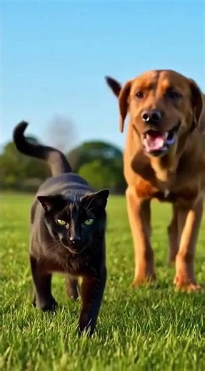 Friends for ever. Dogs and cats