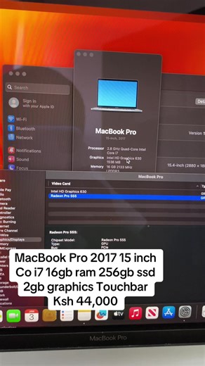 MacBook Pro 2017 15 inch Co i7 16gb ram 256gb ssd 2gb graphics Touchbar Ksh 44,000 #laptopcity254 #kenyandeejays #kenya #TechKenya #kenyantiktok🇰🇪