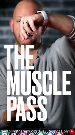 How to do the Muscle Pass 💪 #ChipTricks #PokerStars #PokerStars #Shorts #poker #shorts #PCA #Allin #foryou | Steve Zaragoza