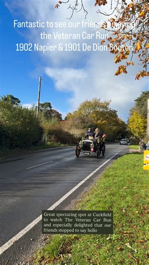 Great spectating spot at Cuckfield to watch @veterancarrun and especially delighted that our friends @ecboo1 & @livingthedreaminlb stopped to say hello. Great to meet the very supportive second choice crew😂 PS Robin still sitting on a very soft cushion 😉 😂 | Robin Lawton Vintage and Classic cars
