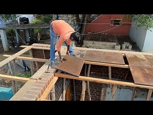 Techniques of Roof FormWork Shuttering_16×16ft Room Slab Centring Work Make Easy Construction