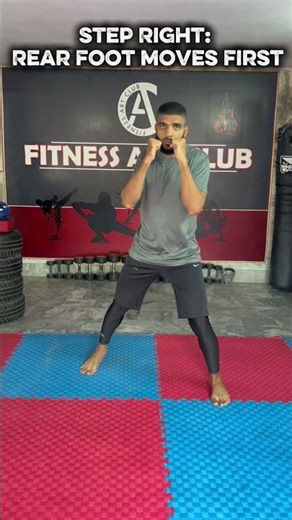 Boxing Footwork – Side Step Drill for Beginners 👣🥊 (Avoid & Counter)