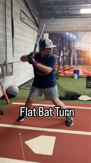 1.4K views | Flat Bat Turn 望 Maintaining palm up/palm down and turning behind front hip!! Pair the flat bat with the personal pitcher to get some solid work from anywhere!! #baseball #softball #hitting #tools #drills #instagood | The Ultimate Swing | Facebook