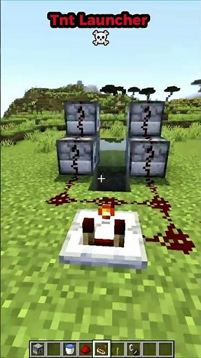 This TNT Launcher Is INSANE ☠ #minecraft #minecraftshorts #shorts