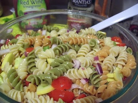 Rotini Pasta Salad w Italian Dressing & Summer Squash