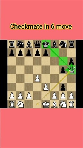 check mate in 6 move 🤔🙂👑 #chess #checkmate