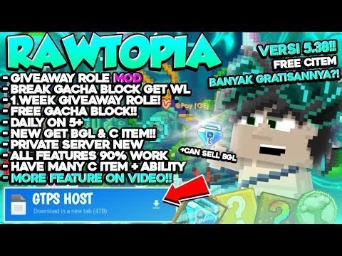 BANYAK GRATISANNYA CUY😋😝 | RAW TOPIA | GROWTOPIA PRIVATE SERVER | GTPS TERBARU 2026
