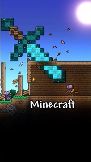 Sword on Wooden Box - Quick Building Tips in Terraria ⚔️ #terraria