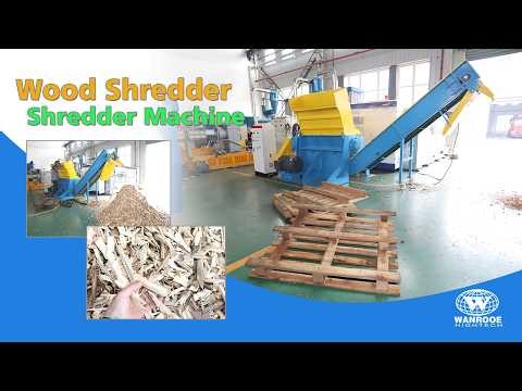 Wooden Pallet Chipper Shredder Machine with Conveyor Belt丨Automatic Ferromagnetic Separation