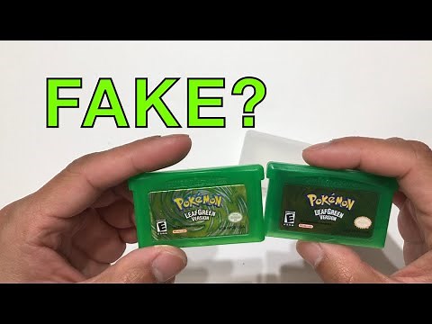Is Your Pokemon Game Real or Authentic? How to Spot a Fake Pokemon LeafGreen for GameBoy Advance.