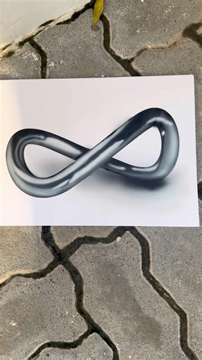 Airbrushing on Canvas Series | Part 5 infinity loop #metallicpaint #airbrush